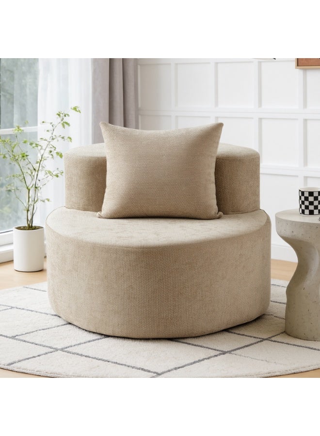 هدف كرسي استرخاء دائري داخلي، كرسي أريكة أرضي فردي لغرفة المعيشة، غرفة النوم، الشقة - Image 1